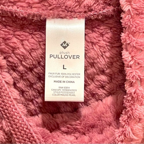 Nwot Members Mark Plush Mauve Pullover - Picture 5 of 6